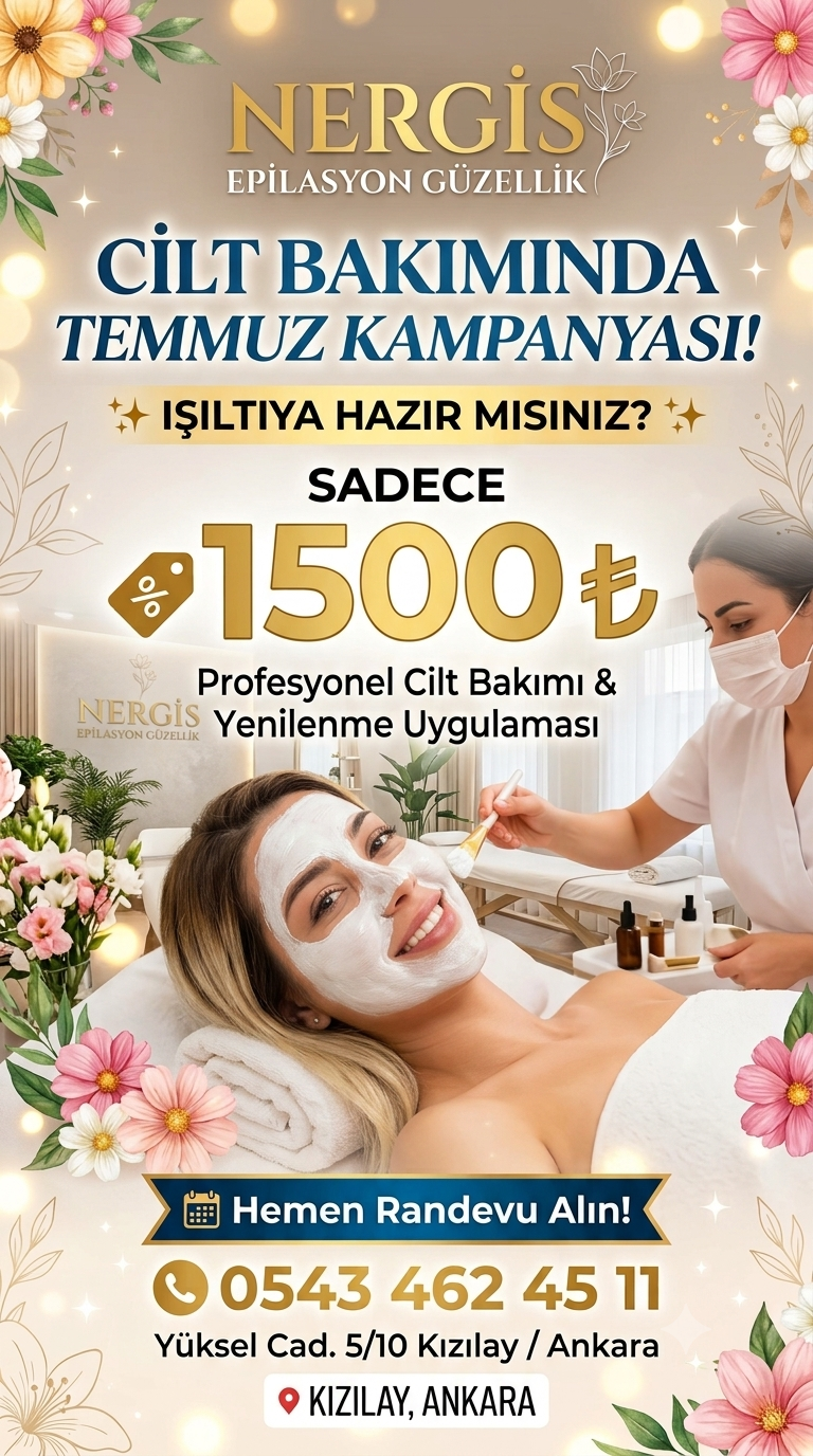 Cilt Bakımı Çankaya Ankara 0 543 462 45 11