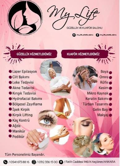 GÜZELLİK SALONU KEÇİÖREN  0541 673 8816