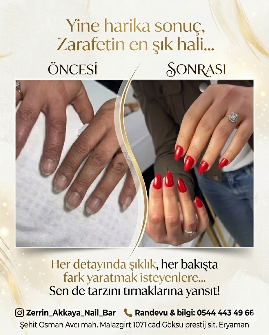 Protez Tırnak Nail art KIZILAY 0543 462 45 11