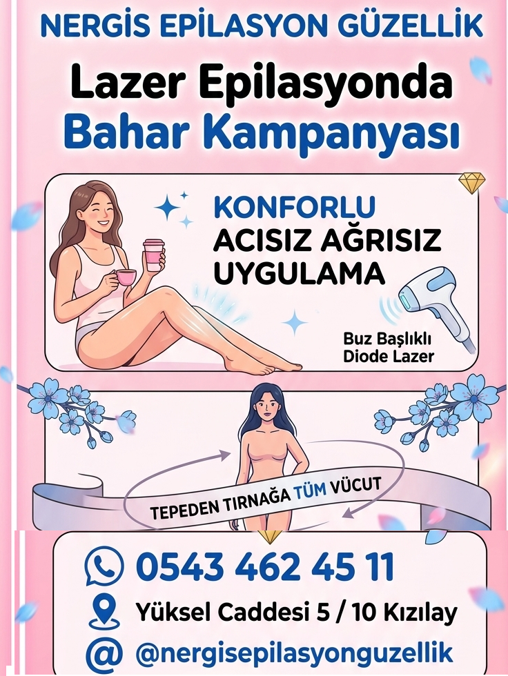Lazer Epilasyon Kızılay Çankaya   0 543 462 45 11