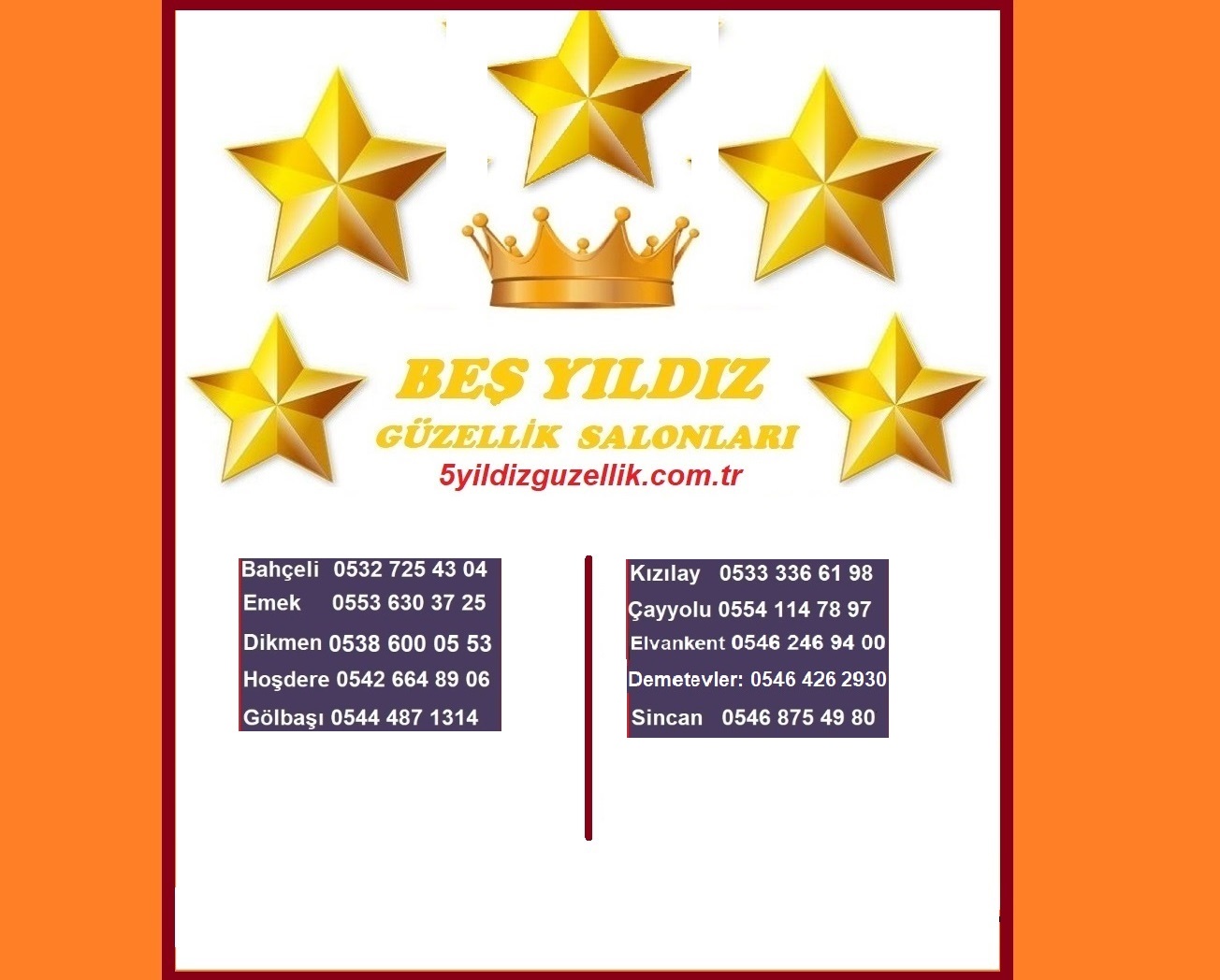 5 Yıldız Güzellik Salonları